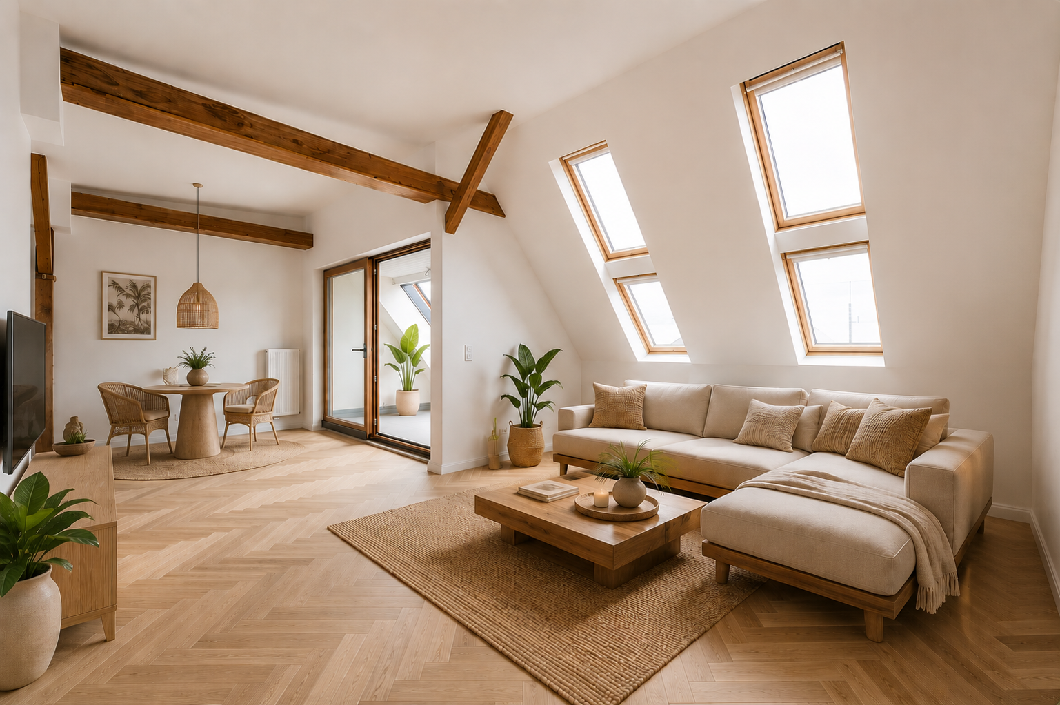 Wohnzimmer visualisiert